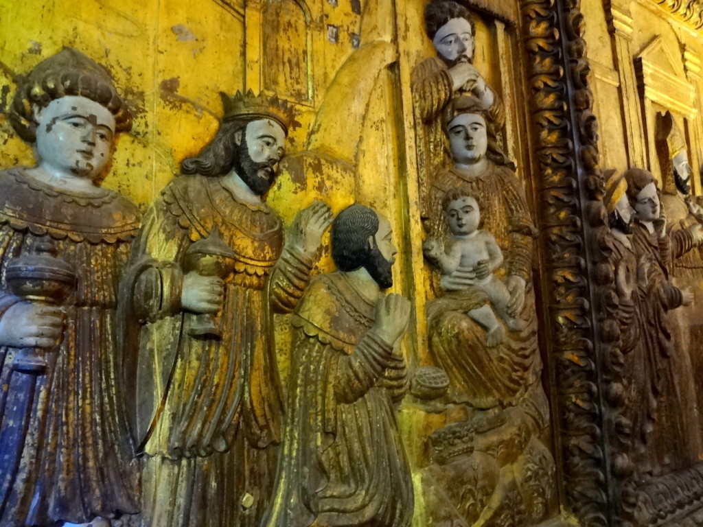 Wood carvings in Chapel of Our Lady of Rosario